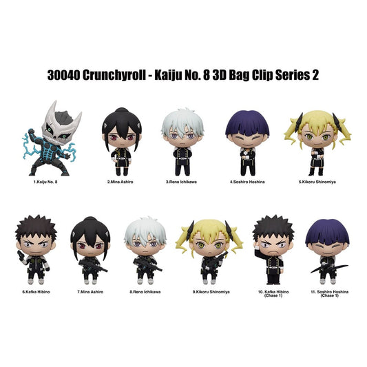 Kaiju No. 8 PVC-Taschenanhänger Series 2 Display (24) - Smalltinytoystore