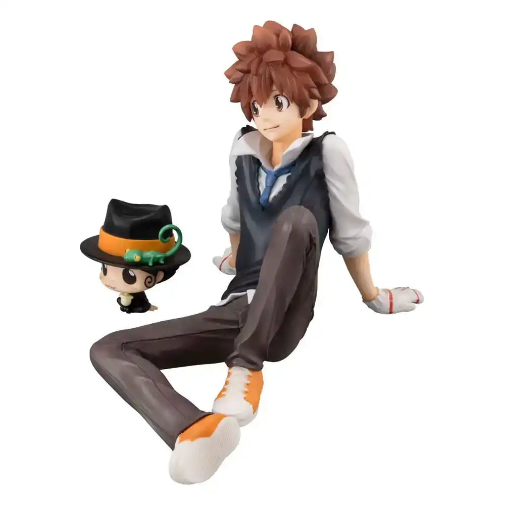 Katekyo Hitman Reborn! G.E.M. Serie PVC Statue Tsuna & Reborn & Hibari & Hibird Palm Size Set 8 cm