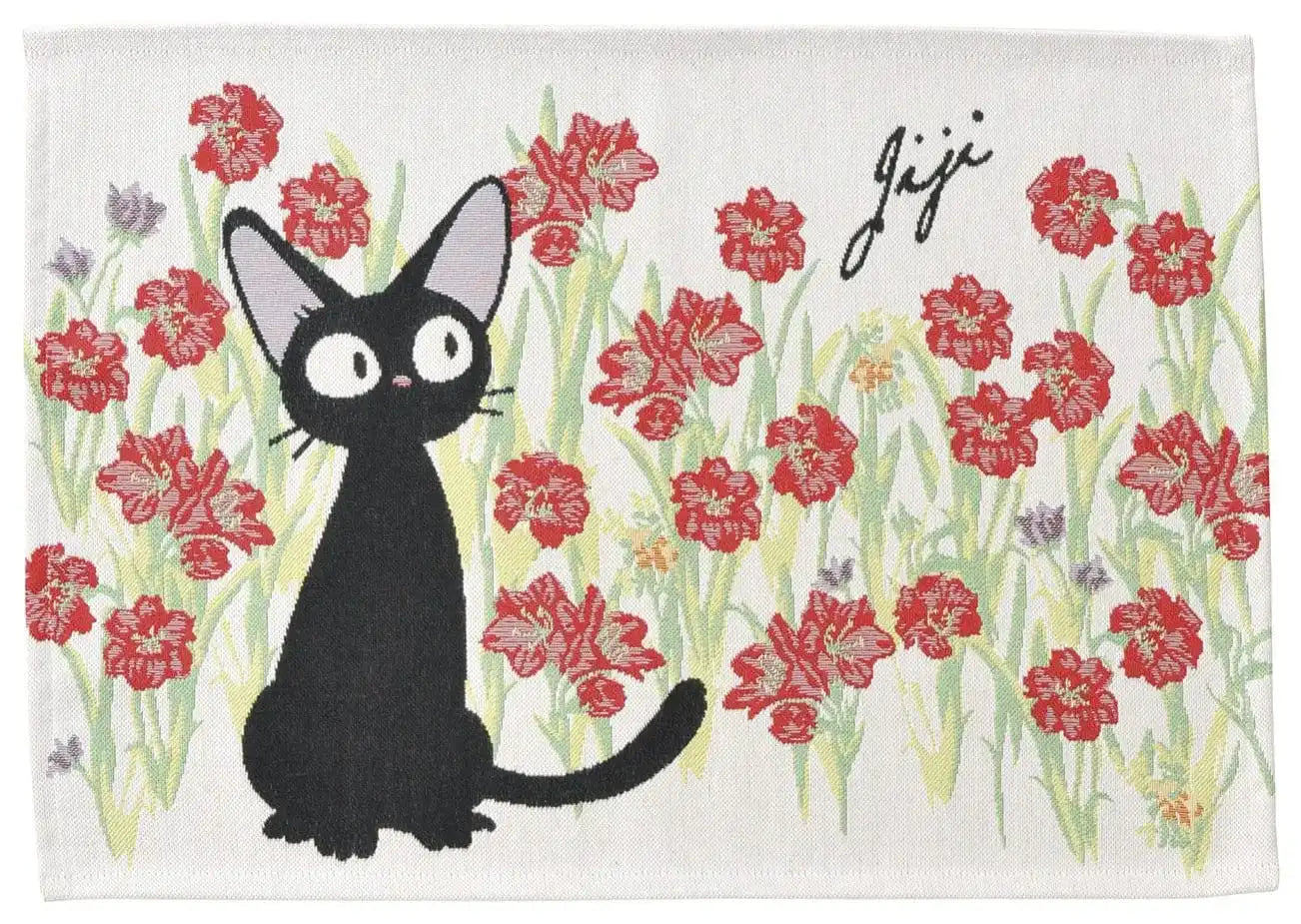 Kikis kleiner Lieferservice Lunch Platzdeckchen Jiji Red Flowers - Smalltinytoystore