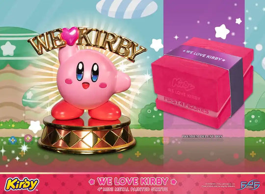 Kirby DieCast Statue We Love Kirby 10 cm - Smalltinytoystore