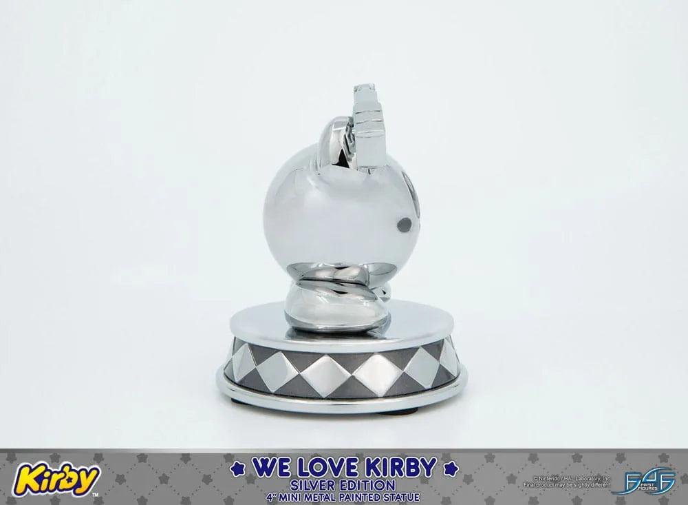 Kirby DieCast Statue We Love Kirby Silver Edition 10 cm - Smalltinytoystore