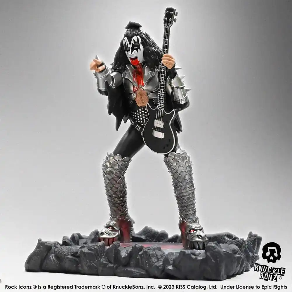 Kiss Rock Iconz Statue The Demon (Destroyer) 22 cm - Smalltinytoystore