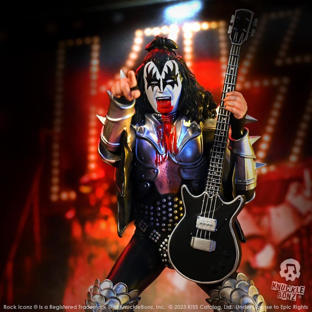 Kiss Rock Iconz Statue The Demon (Destroyer) 22 cm - Smalltinytoystore