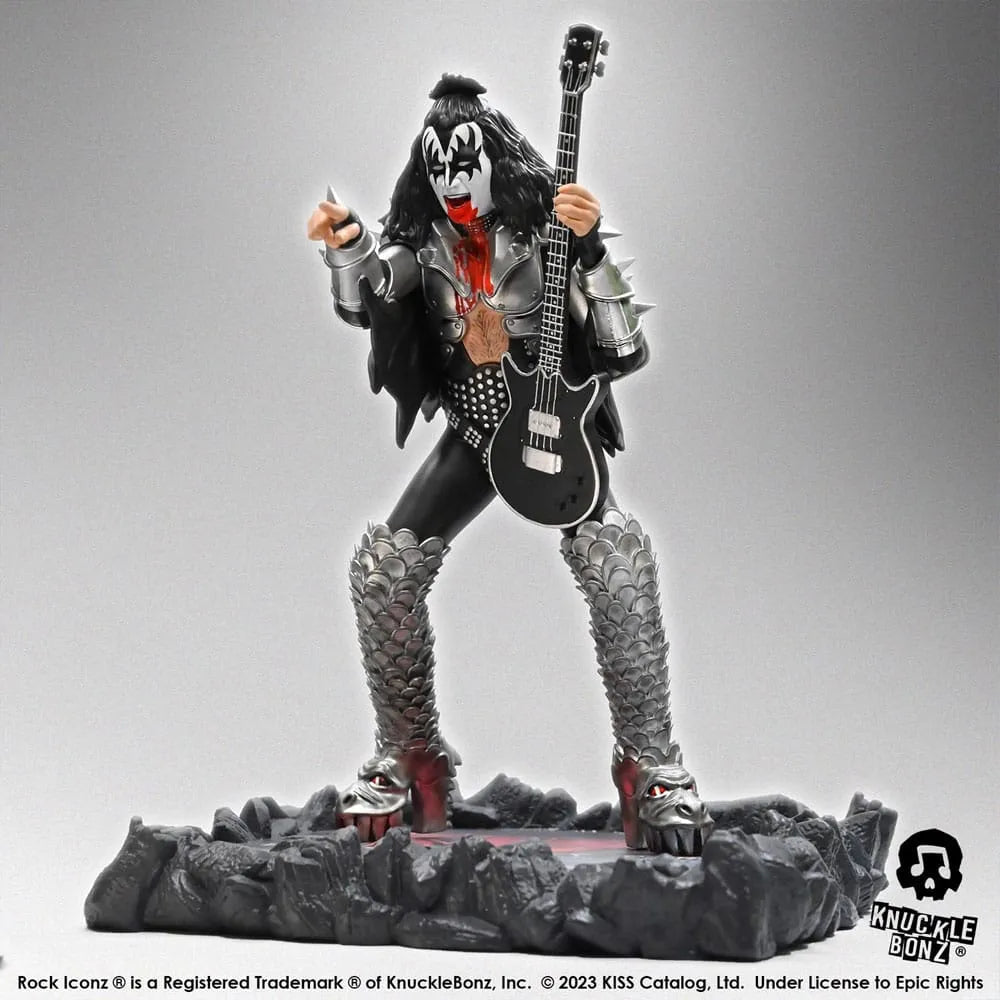 Kiss Rock Iconz Statue The Demon (Destroyer) 22 cm - Smalltinytoystore
