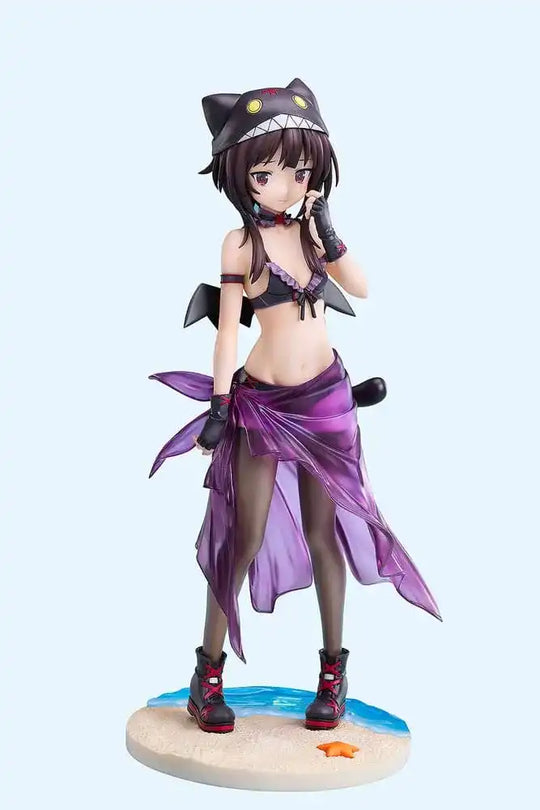 KonoSuba: An Explosion on This Wonderful World! Statue 1/7 Megumin Chomusuke Swimsuit Ver. 22 cm - Smalltinytoystore