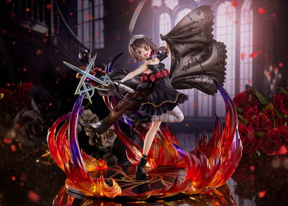 Konosuba God's blessing on this wonderful world! PVC Statue 1/7 Megumin the Black Rose Dress Ver. 28 cm - Smalltinytoystore