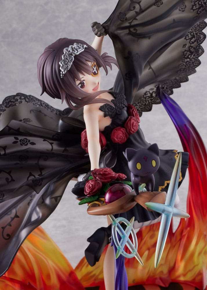 Konosuba God's blessing on this wonderful world! PVC Statue 1/7 Megumin the Black Rose Dress Ver. 28 cm - Smalltinytoystore