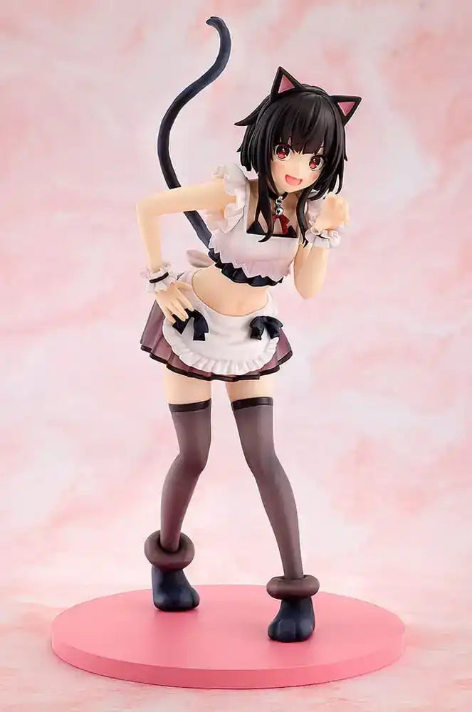 Konosuba God's blessing on this wonderful world! PVC Statue Megumin: Light Novel Catgirl Maid Ver. 16 cm - Smalltinytoystore