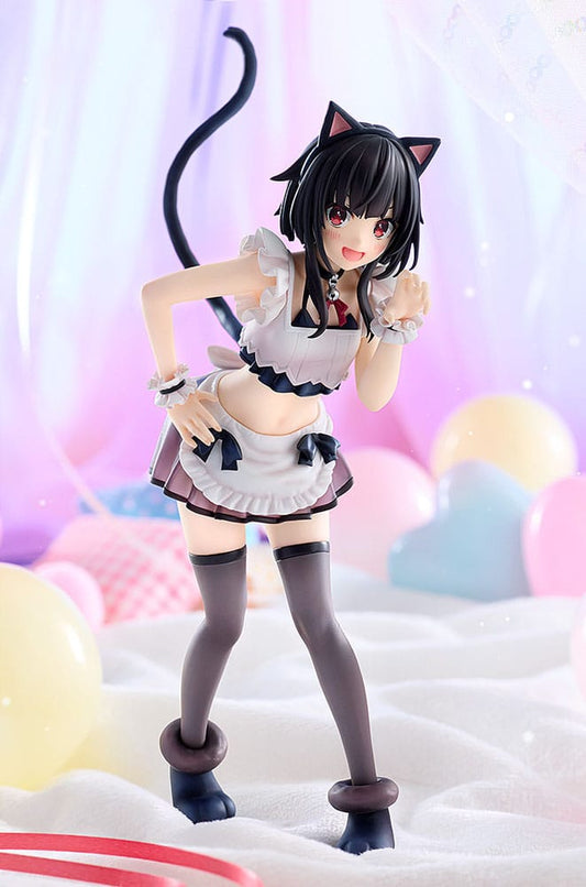 Konosuba God's blessing on this wonderful world! PVC Statue Megumin: Light Novel Catgirl Maid Ver. 16 cm - Smalltinytoystore