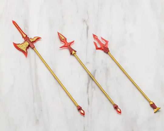 Kotobukiya M.S.G. Model Kit Zubehör-Set Virtuous Style 11 Pole Weapon Set Flamerite Ver.