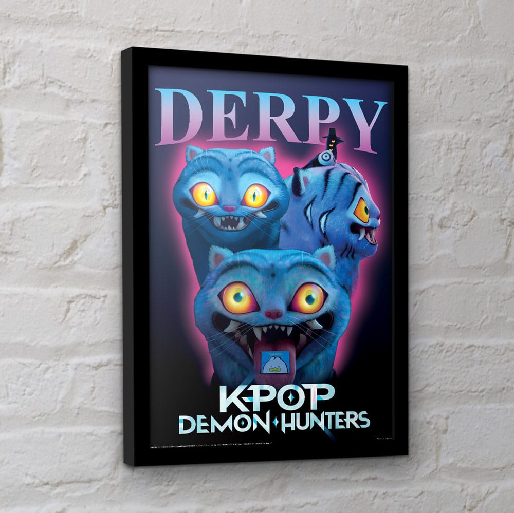 KPop Demon Hunters Collector Print Poster im Rahmen Derpy - Smalltinytoystore