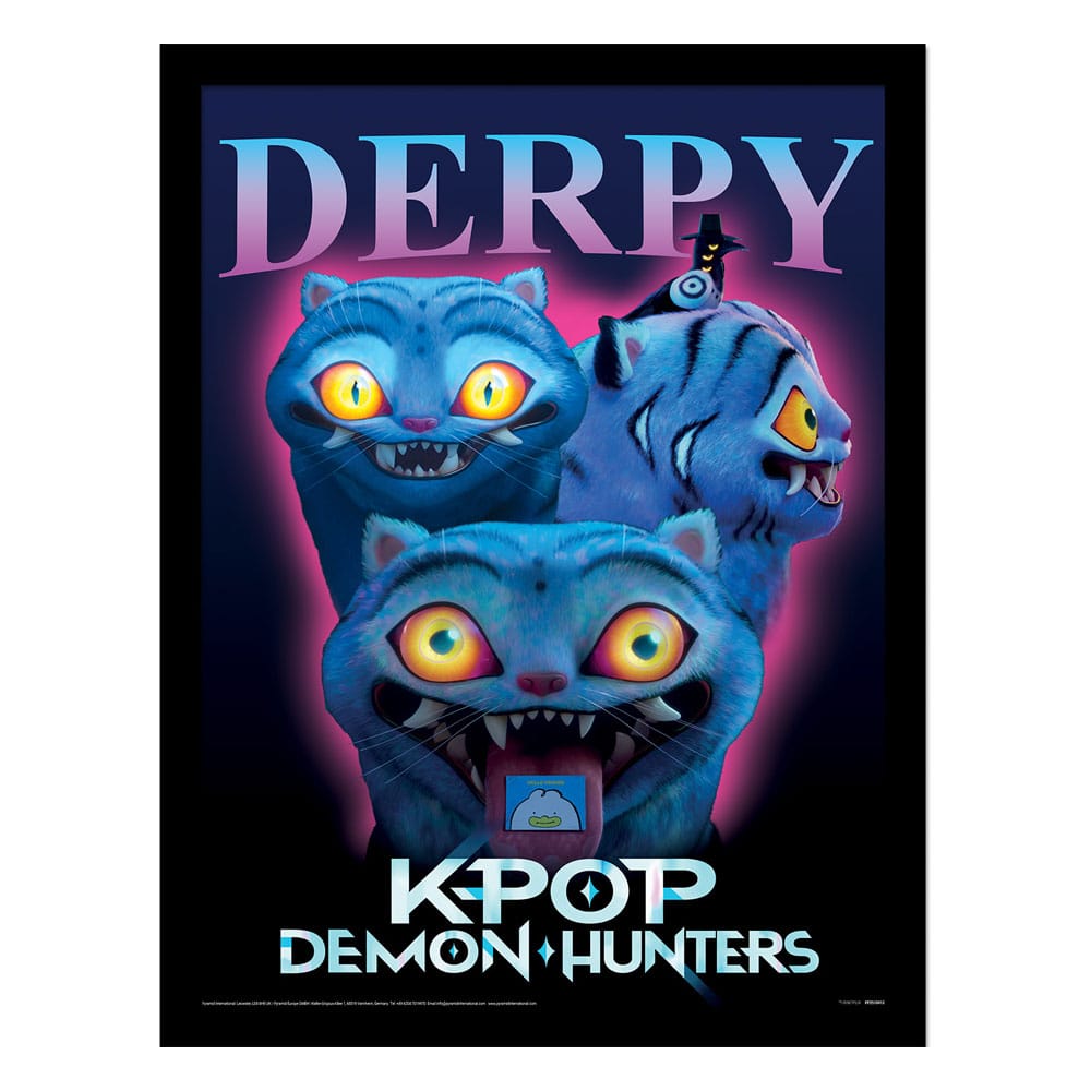 KPop Demon Hunters Collector Print Poster im Rahmen Derpy - Smalltinytoystore