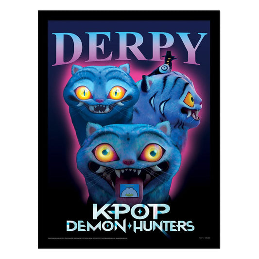 KPop Demon Hunters Collector Print Poster im Rahmen Derpy - Smalltinytoystore