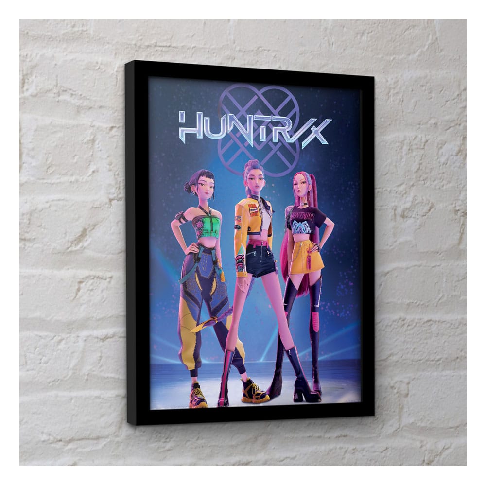 KPop Demon Hunters Collector Print Poster im Rahmen Huntrix - Smalltinytoystore