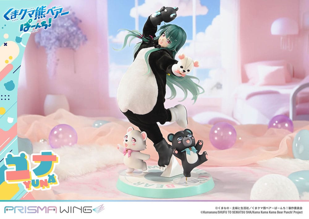 Kuma Kuma Kuma Bear Punch! Prisma Wing PVC Statue 1/7 Yuna 28 cm - Smalltinytoystore