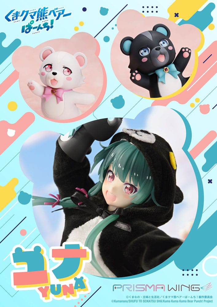 Kuma Kuma Kuma Bear Punch! Prisma Wing PVC Statue 1/7 Yuna 28 cm - Smalltinytoystore