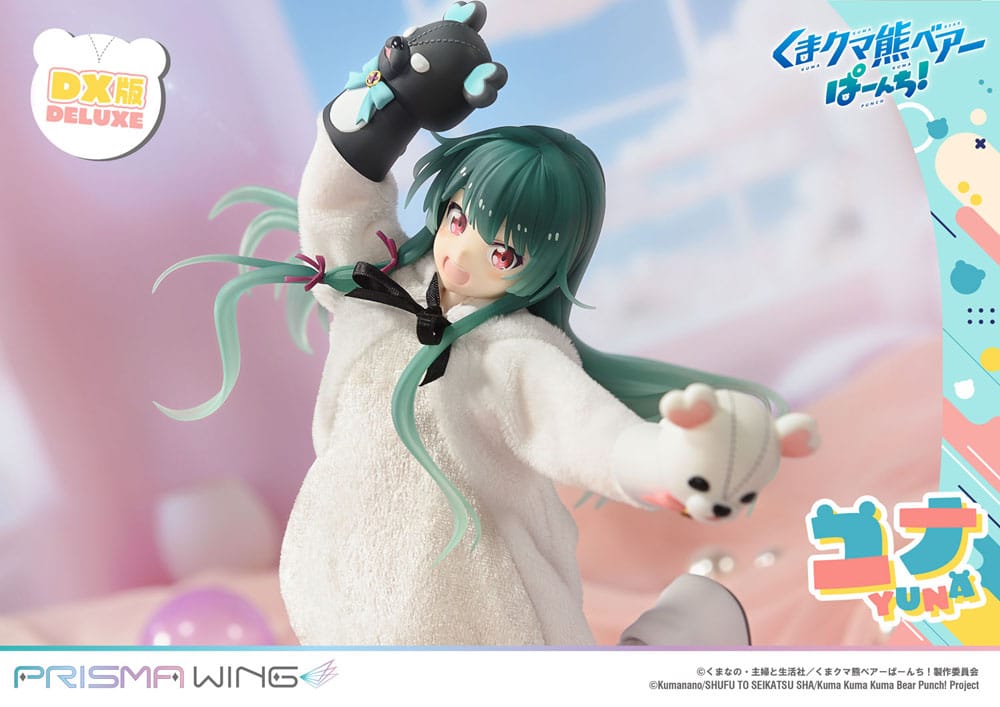 Kuma Kuma Kuma Bear Punch! Prisma Wing PVC Statue 1/7 Yuna Deluxe Version 28 cm - Smalltinytoystore