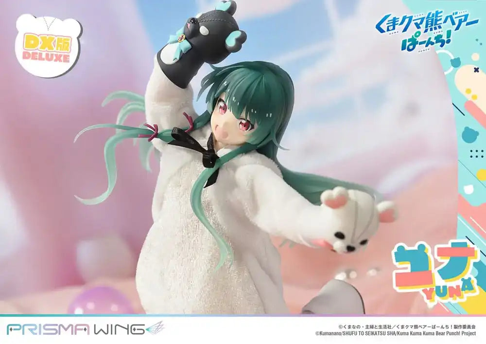 Kuma Kuma Kuma Bear Punch! Prisma Wing PVC Statue 1/7 Yuna Deluxe Version 28 cm - Smalltinytoystore