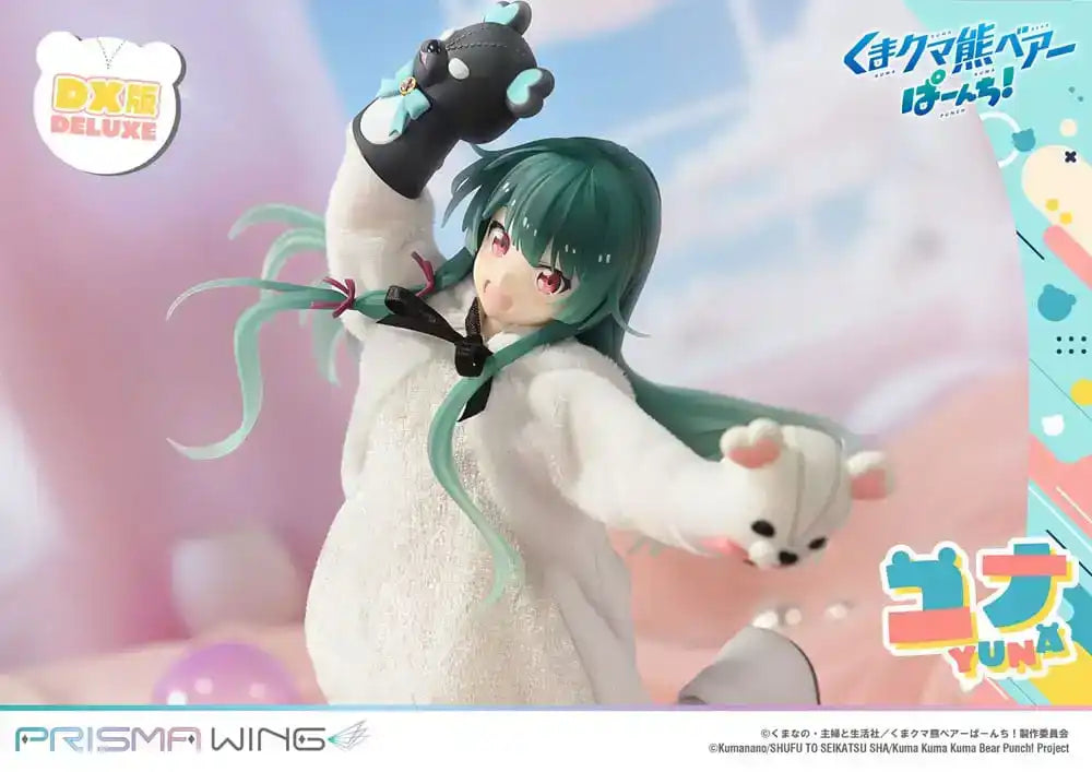 Kuma Kuma Kuma Bear Punch! Prisma Wing PVC Statue 1/7 Yuna Deluxe Version 28 cm - Smalltinytoystore