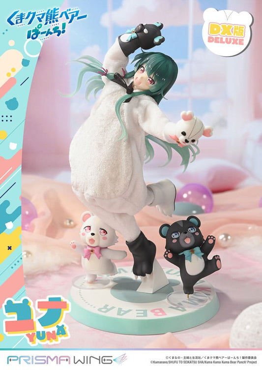 Kuma Kuma Kuma Bear Punch! Prisma Wing PVC Statue 1/7 Yuna Deluxe Version 28 cm - Smalltinytoystore