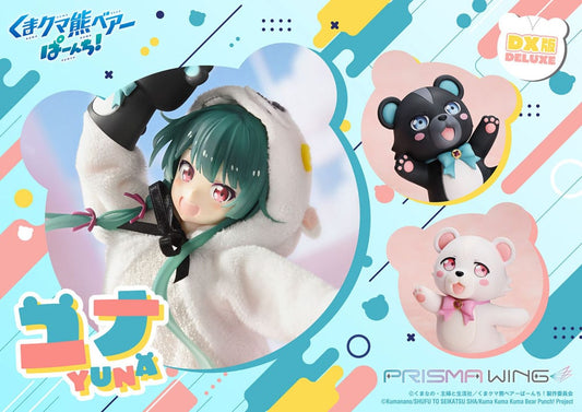 Kuma Kuma Kuma Bear Punch! Prisma Wing PVC Statue 1/7 Yuna Deluxe Version 28 cm - Smalltinytoystore