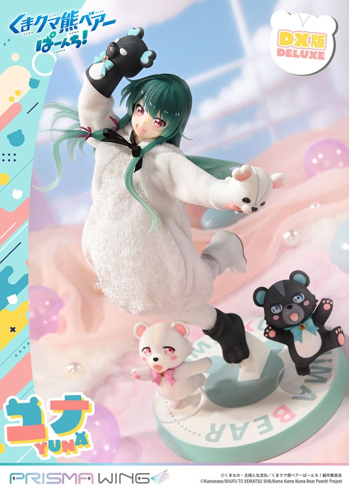 Kuma Kuma Kuma Bear Punch! Prisma Wing PVC Statue 1/7 Yuna Deluxe Version 28 cm - Smalltinytoystore