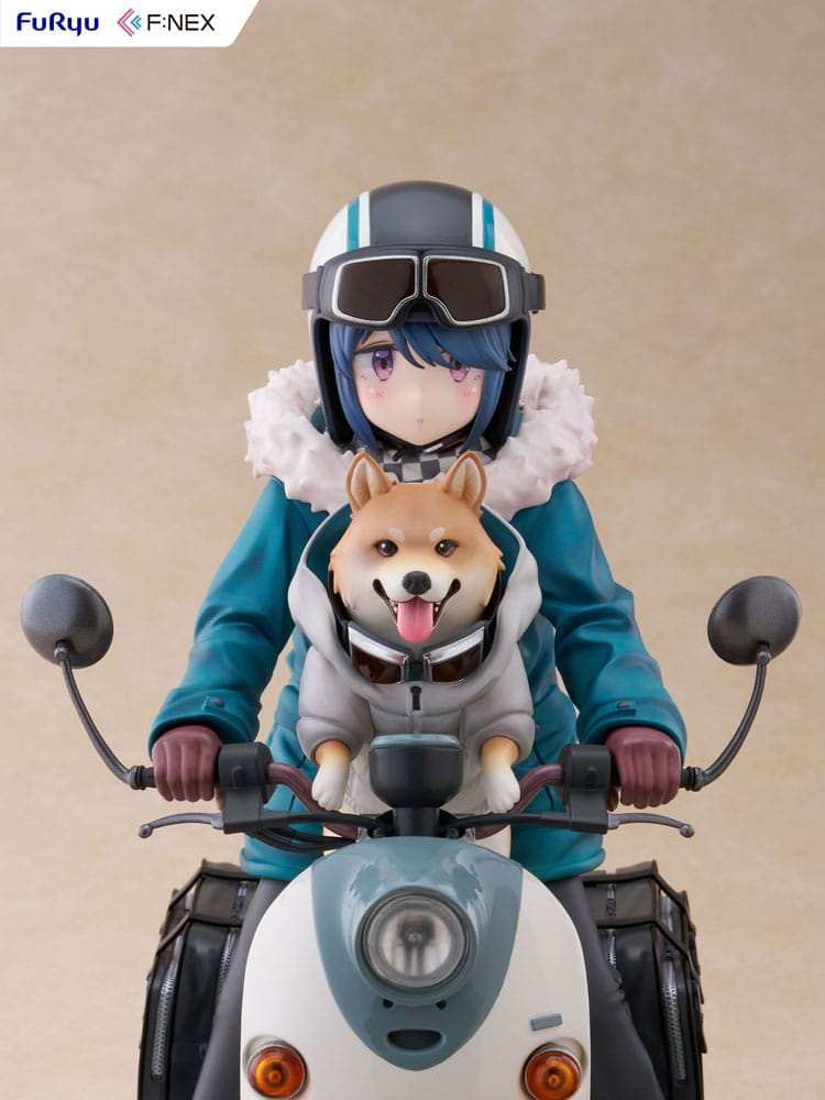 Laid Back Camp F:NEX PVC Statue 1/7 Rin Shima 20 cm - Smalltinytoystore