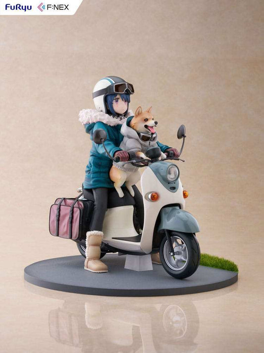 Laid Back Camp F:NEX PVC Statue 1/7 Rin Shima 20 cm - Smalltinytoystore