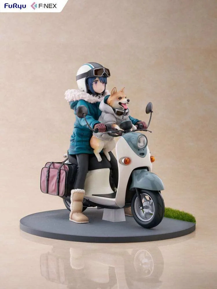 Laid Back Camp F:NEX PVC Statue 1/7 Rin Shima 20 cm - Smalltinytoystore