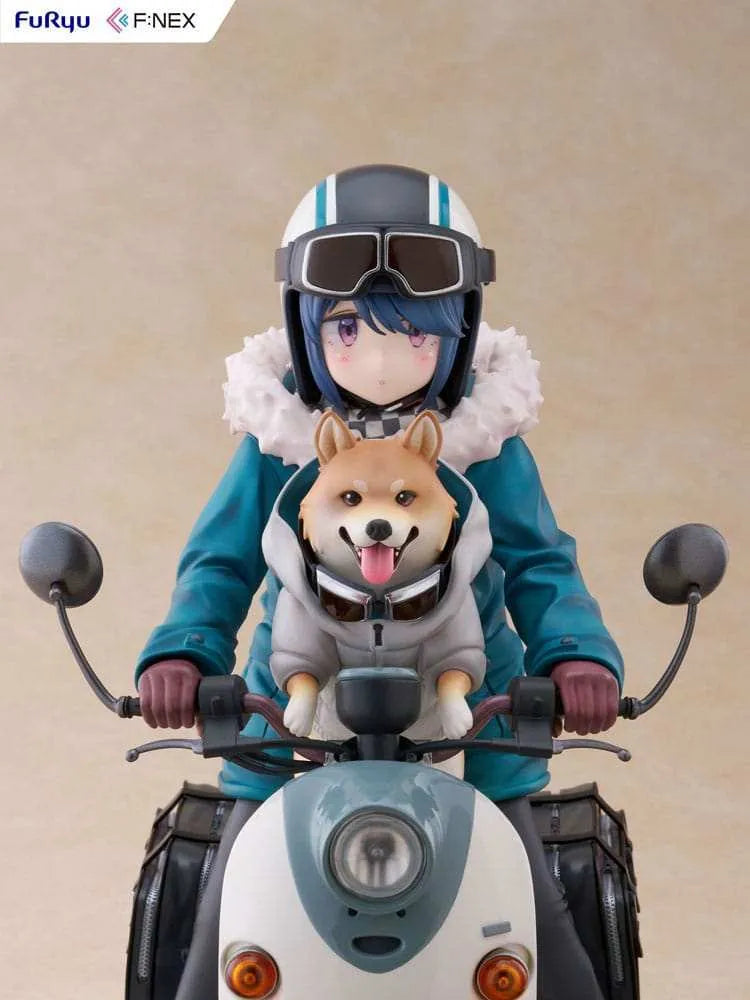 Laid Back Camp F:NEX PVC Statue 1/7 Rin Shima 20 cm - Smalltinytoystore