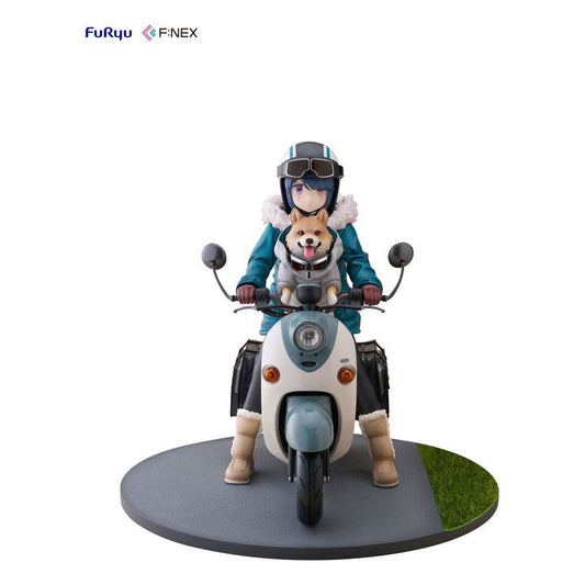Laid Back Camp F:NEX PVC Statue 1/7 Rin Shima 20 cm - Smalltinytoystore