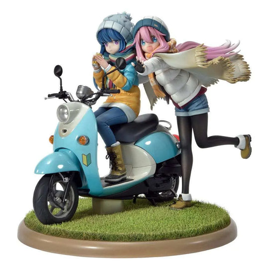 Laid-Back Camp Prisma Wing PVC Statue 1/7 Nadeshiko Kagamihara & Rin Shima 24 cm - Smalltinytoystore