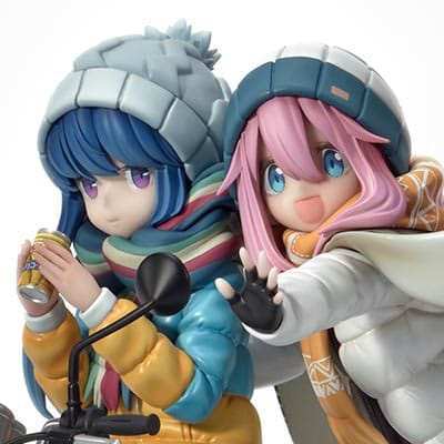 Laid-Back Camp Prisma Wing PVC Statue 1/7 Nadeshiko Kagamihara & Rin Shima 24 cm - Smalltinytoystore