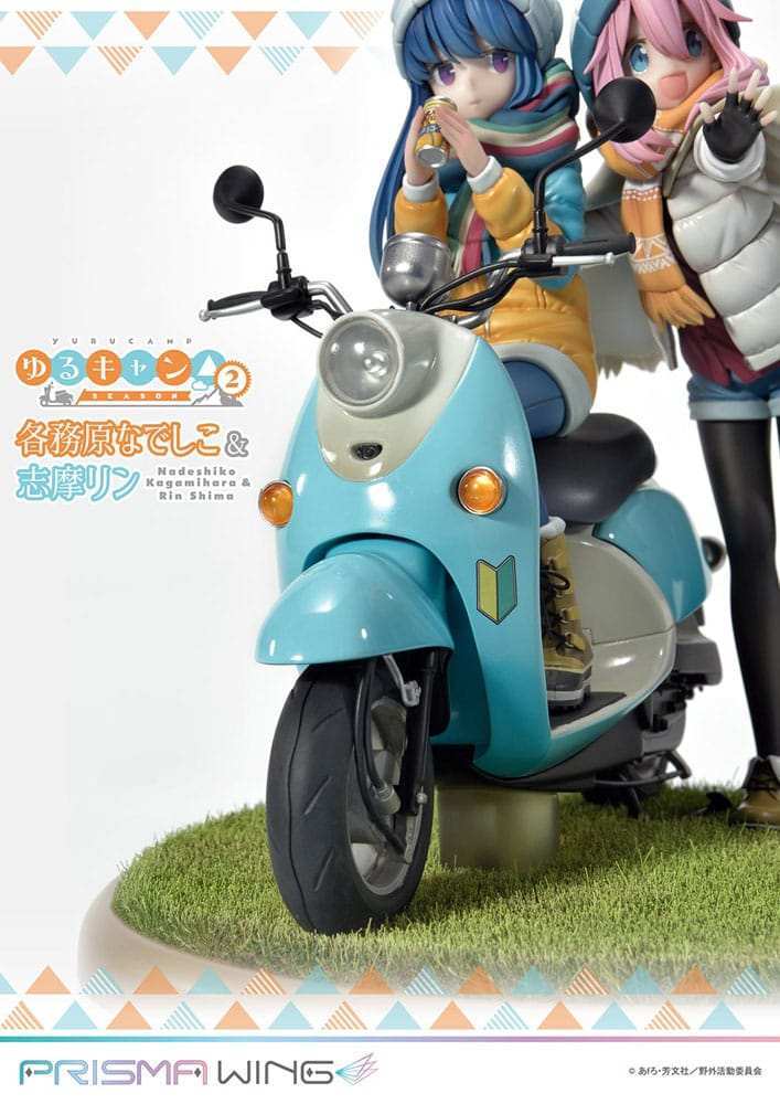 Laid-Back Camp Prisma Wing PVC Statue 1/7 Nadeshiko Kagamihara & Rin Shima 24 cm - Smalltinytoystore