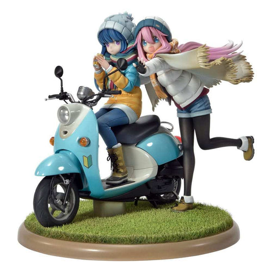 Laid-Back Camp Prisma Wing PVC Statue 1/7 Nadeshiko Kagamihara & Rin Shima 24 cm - Smalltinytoystore