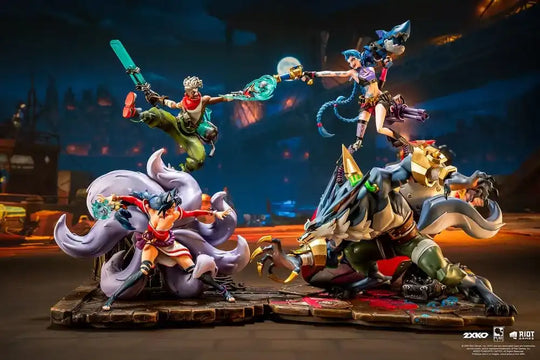 League of Legends Statue 1/10 2XKO Jinx & Warwick Diorama 37 cm