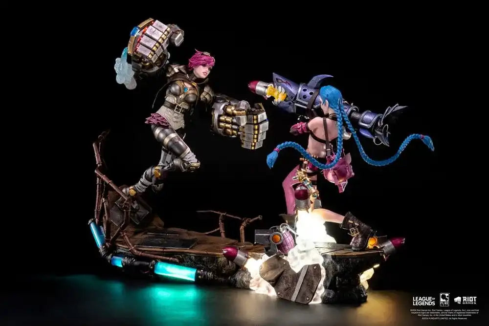 League of Legends Statuen 1/6 2er-Pack Vi & Jinx - Smalltinytoystore