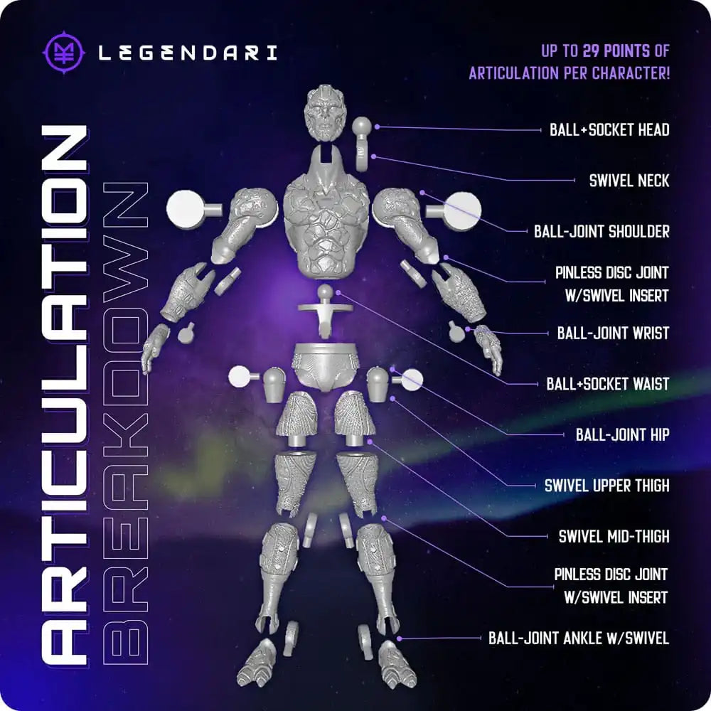 Legendari Actionfigur 1/10 Crimson Enforcer 18 cm - Smalltinytoystore