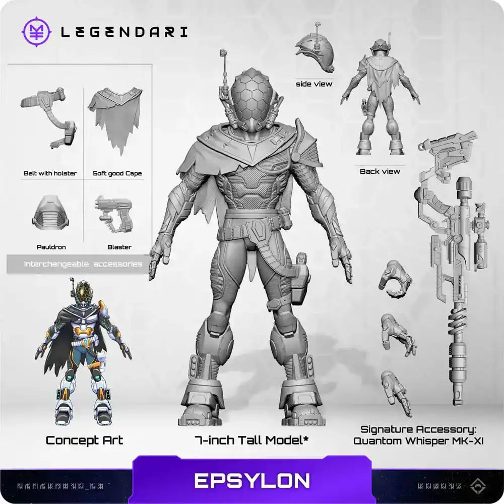 Legendari Actionfigur 1/10 Epsylon 18 cm - Smalltinytoystore
