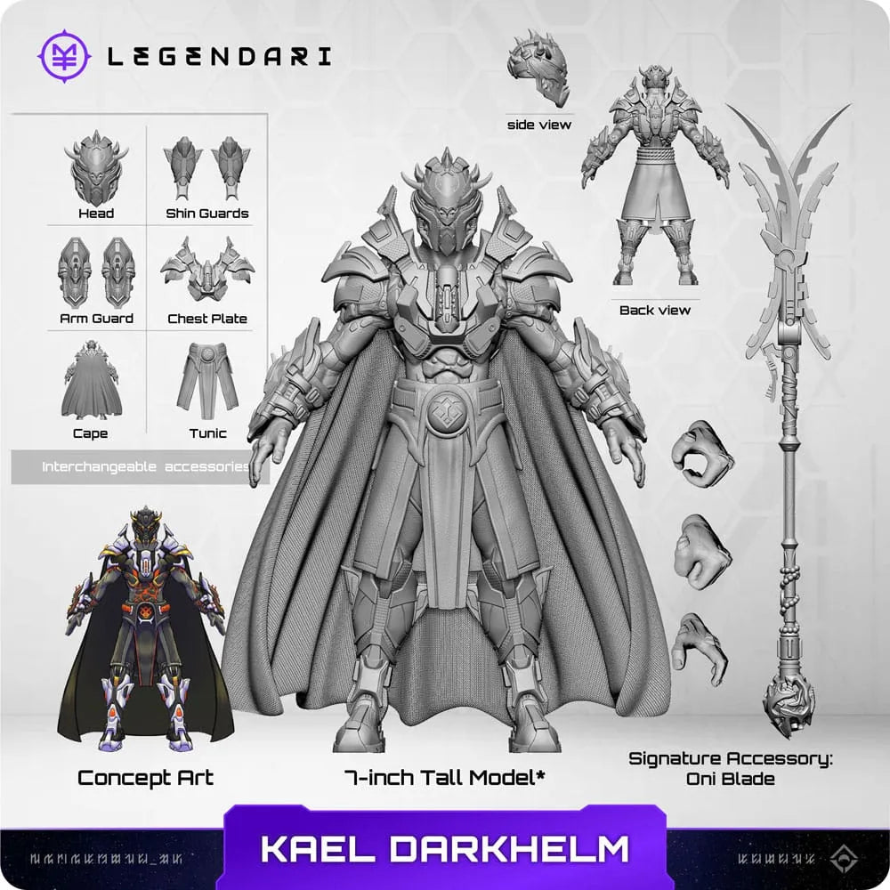 Legendari Actionfigur 1/10 Kael Darkhelm 18 cm - Smalltinytoystore