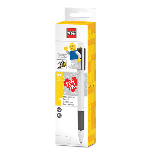 LEGO Bleistift mit Legofigur Schwarz - Smalltinytoystore
