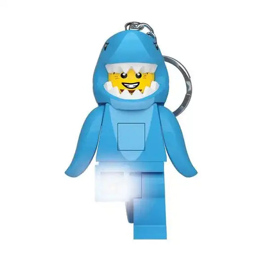 LEGO Classic Schlüsselanhänger mit Leuchtfunktion Hai 8 cm - Smalltinytoystore