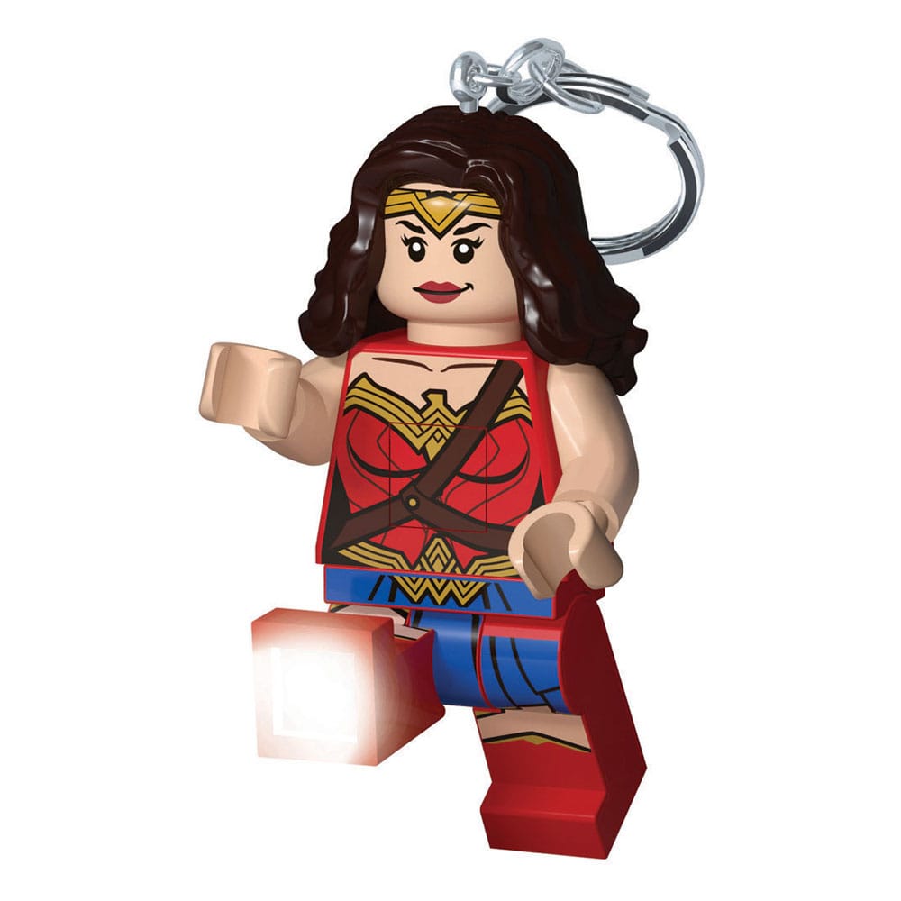 LEGO DC Comics Schlüsselanhänger mit Leuchtfunktion Wonder Woman 8 cm - Smalltinytoystore