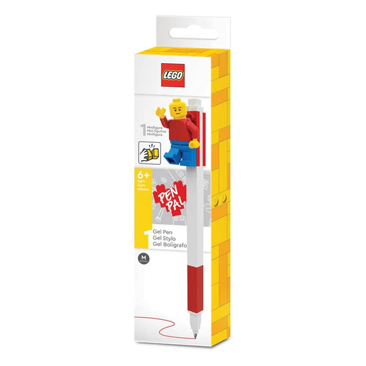 LEGO Gelstift mit Legofigur Rot - Smalltinytoystore