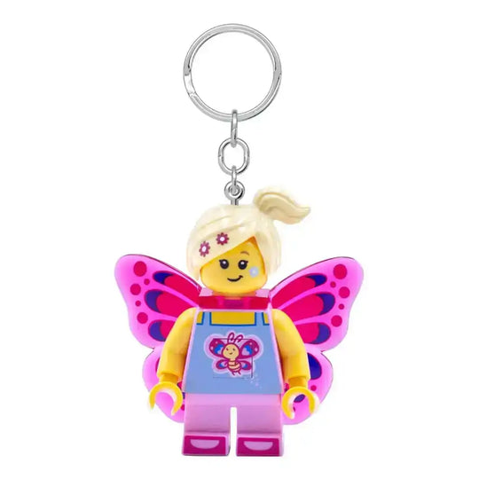 LEGO Iconic Schlüsselanhänger mit Leuchtfunktion Butterfly Girl 8 cm - Smalltinytoystore