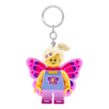 LEGO Iconic Schlüsselanhänger mit Leuchtfunktion Butterfly Girl 8 cm - Smalltinytoystore