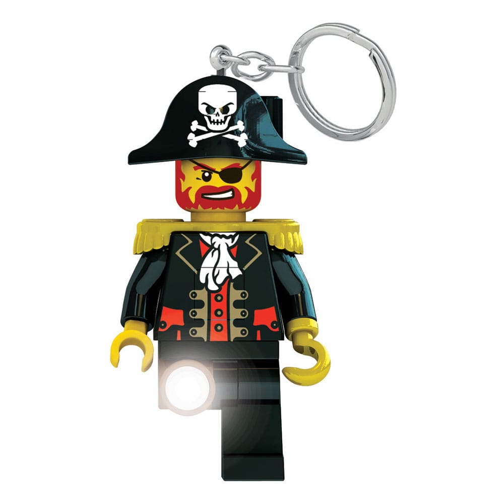LEGO Iconic Schlüsselanhänger mit Leuchtfunktion Captain Brickbeard 8 cm - Smalltinytoystore
