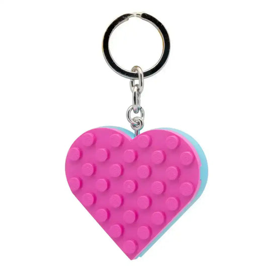 LEGO Icons Schlüsselanhänger mit Leuchtfunktion Herz 8 cm - Smalltinytoystore