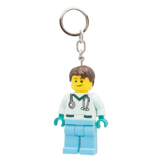 LEGO Minifigures Schlüsselanhänger mit Leuchtfunktion Arzt 8 cm - Smalltinytoystore