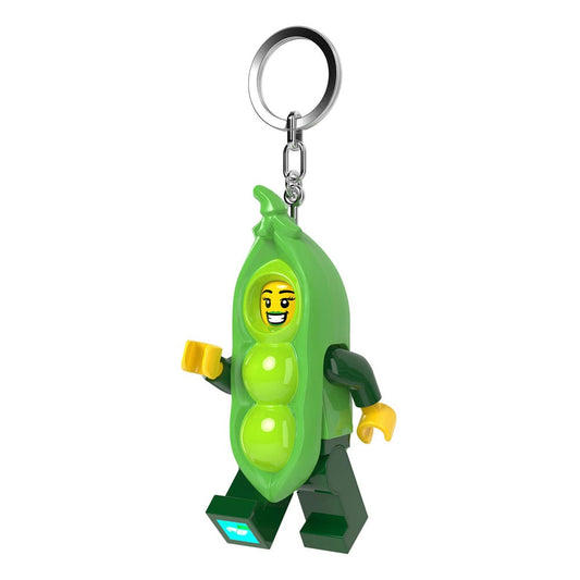 LEGO Minifigures Schlüsselanhänger mit Leuchtfunktion Erbsenschoten-Kostüm-Mädchen 8 cm - Smalltinytoystore